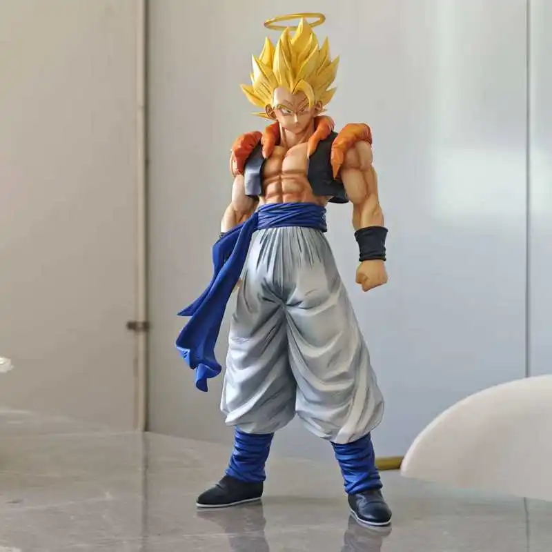 

Фигурка Dragon Ball Zb Gogeta Super Saiyan с ореолом, аниме-фигурка GK, большая настольная декоративная фигурка, креативный подарок на день рождения для мужчин-фанатов аниме