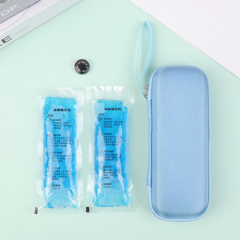 Waterproof Insulin Cooling Bag Portable EVA Thermal Insulated Insulin Cooler With Gel Pen Bag Diabetics Travel Organizer