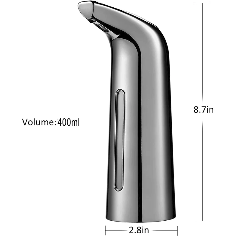 Automatische Zeepdispenser, Persloze Zeepdispenser, 400Ml Vloeibare Handsfree Infraroodsensor Elektrische Automatische Zeepdispenser