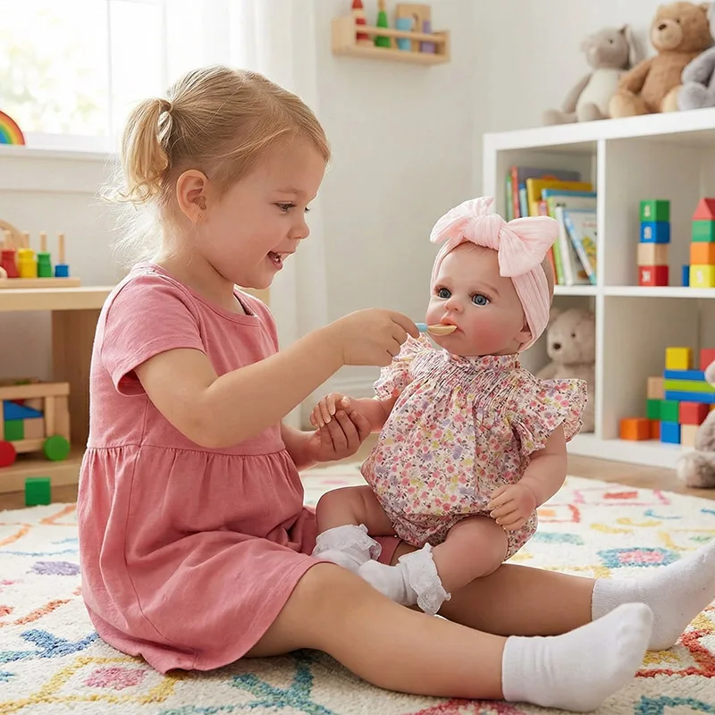 18 polegada vinil completo reborn bebê boneca prado real lifelike bebê recém-nascido bonecas mão pintura detalhada com veias visíveis crianças brinquedo