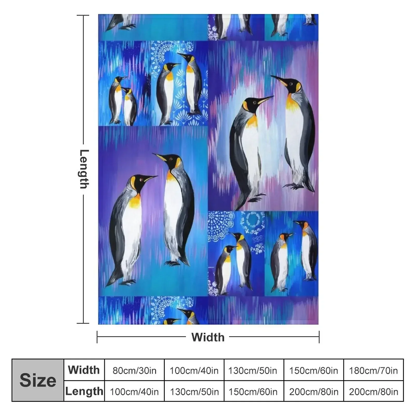 Penguin collage Throw Blanket Blankets For Sofas Plaid for winter Heavy Blankets