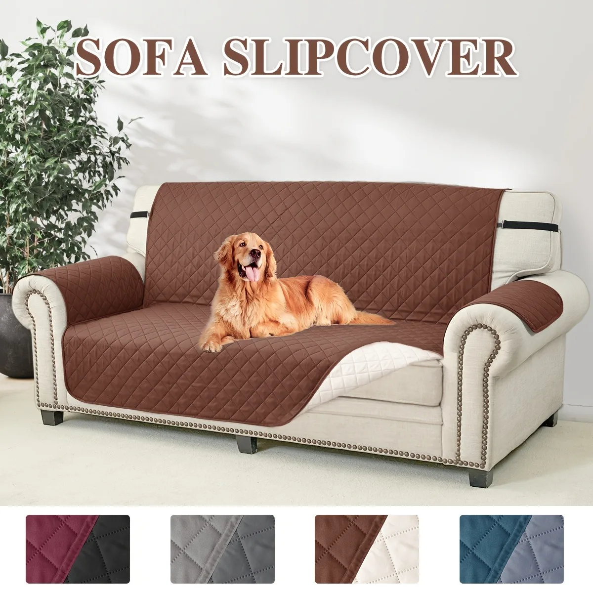 1pc All-Season Modern Water-Resistant  Sofa Cushion Cover Compatible for Single/2/3/4 Seater Sofa, Pet-Friendly Easy-Clean Stain