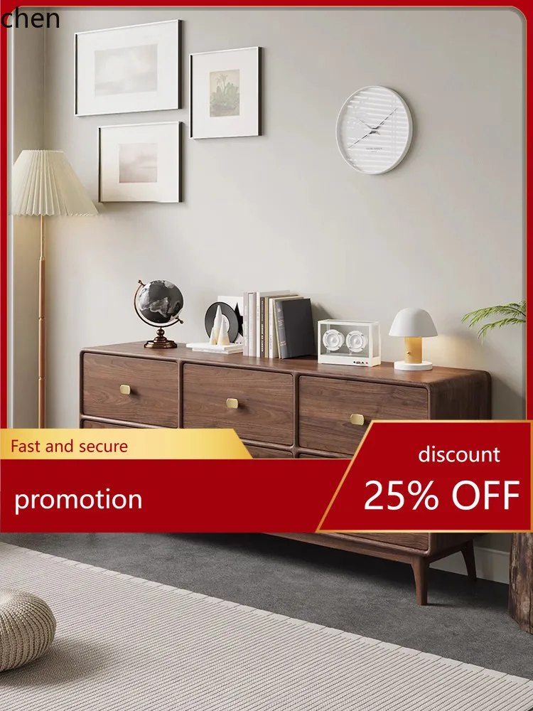 

HT Vintage Retro Six-Drawer Cabinet Storage Entryway Wall-Mounted Solid Wood Entryway Bedroom Side Cabinet Drawer Cabinet