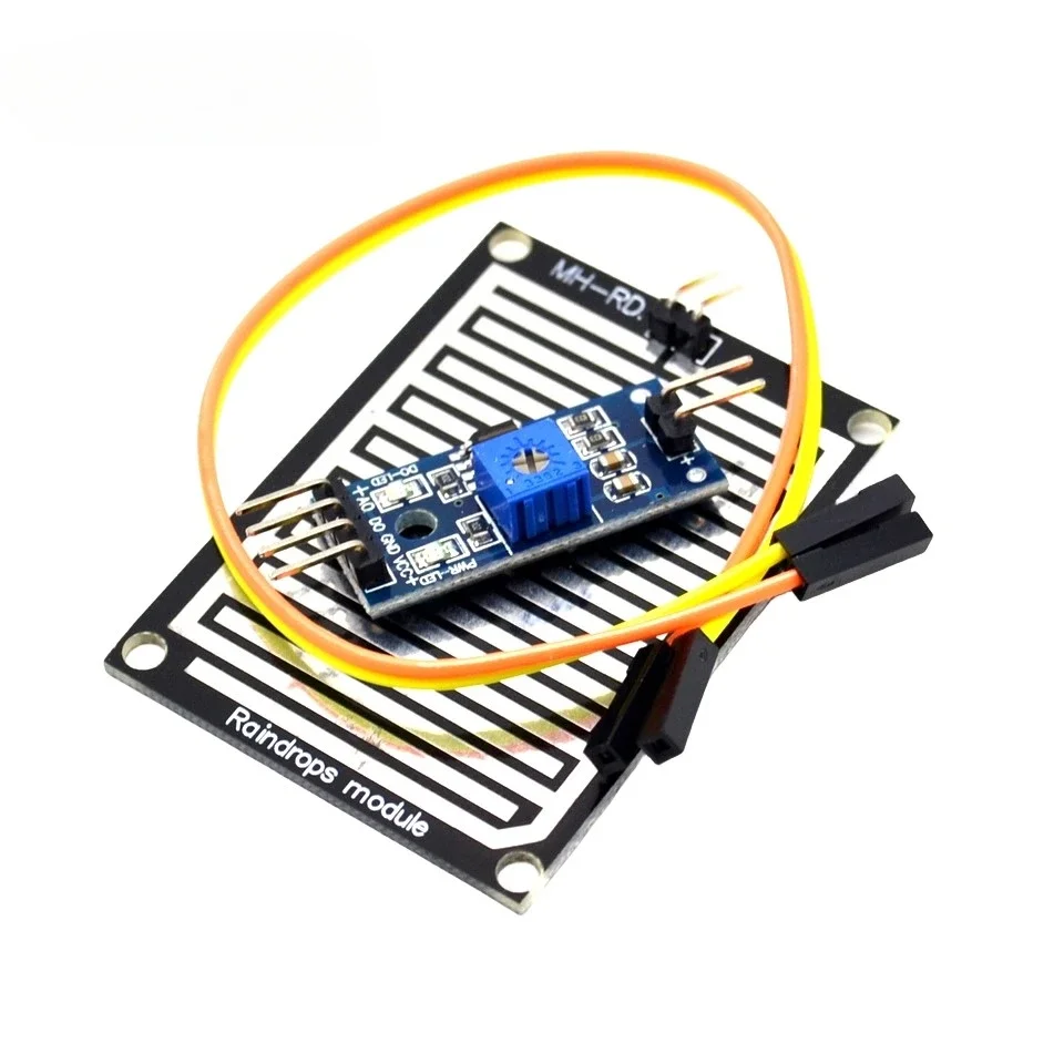 10PCS 3.3-5V Rain Raindrops Sensitive Detection Sensor Module Weather Humidity for arduino Diy Kit