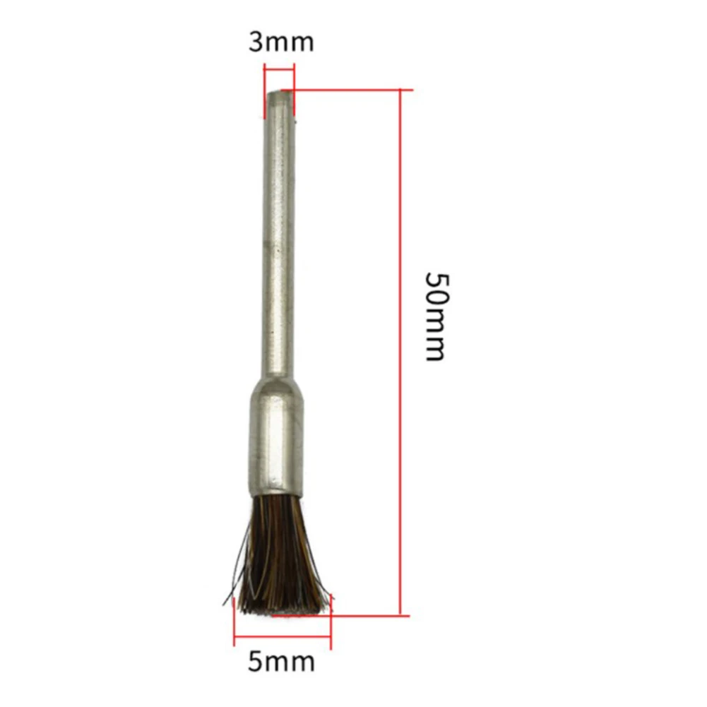 Escova de cabelo de cavalo conjunto de escova de fio 3.00cm * 3.00cm * 6.00cm limpeza polimento linha de cabelo de cavalo ferramenta rotativa material de alta qualidade