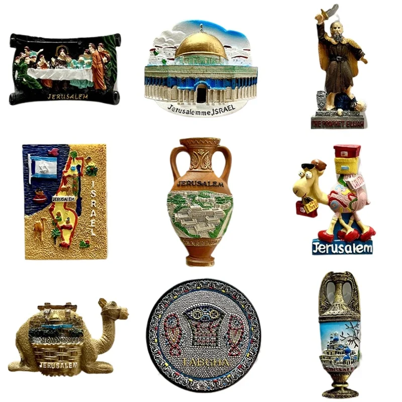 

Israel Fridge Magnets Message Board Decorative World Eilat Travel Souvenir Refrigerator Magnetic Sticker Home Kitchen Decor