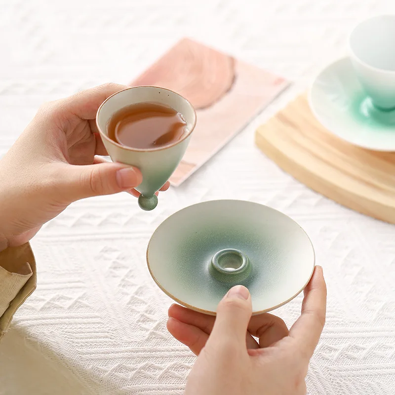 Ceramic Bell Cup Kung Fu Tea Cup Small Tea Tasting Cup Tea Set