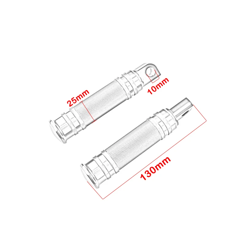1 Pair Footpeg Motorcycle Passenger Rear Foot Peg Footrest For Harley Sportster Iron Touring Custom Dyna Fat Bob Softail Fat Boy