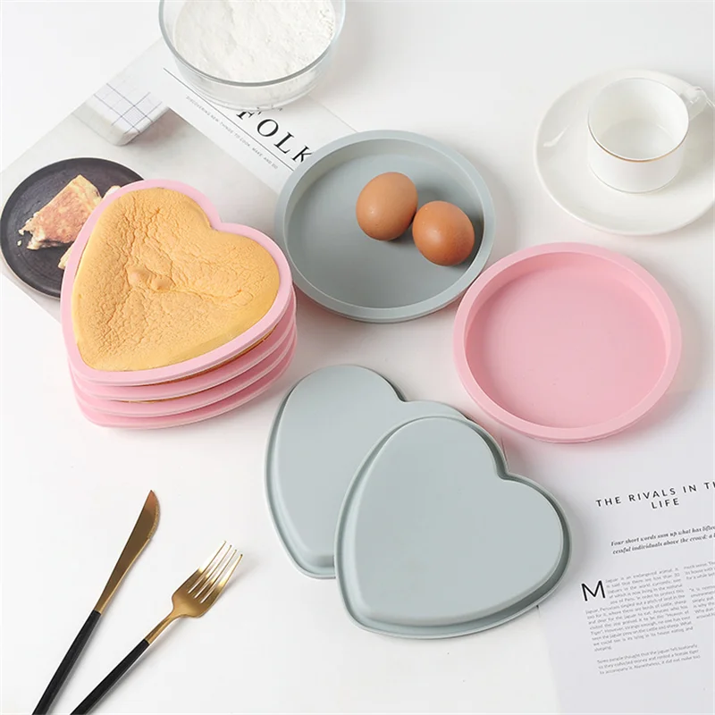 

Silicone Layered Cake Round Shape Mold Kitchen Bakeware Mousse Cake Moulds Baking Pan Tools DIY Desserts Baking Mold