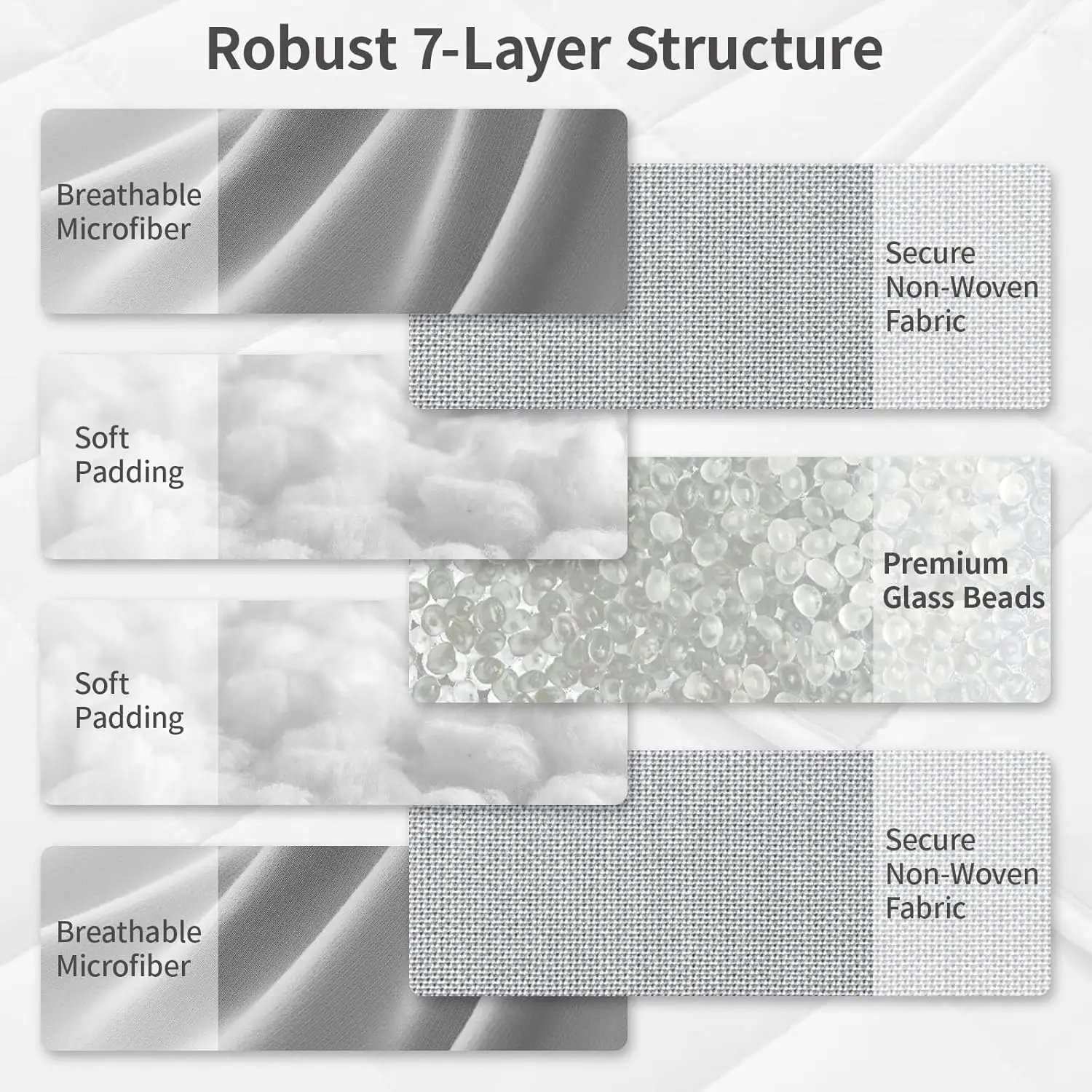بطانية كينج/كوين بحجم 20 رطل، تبريد رمادي ثقيل للبالغين أثناء النوم طوال الموسم، قابلة للغسل في الغسالة