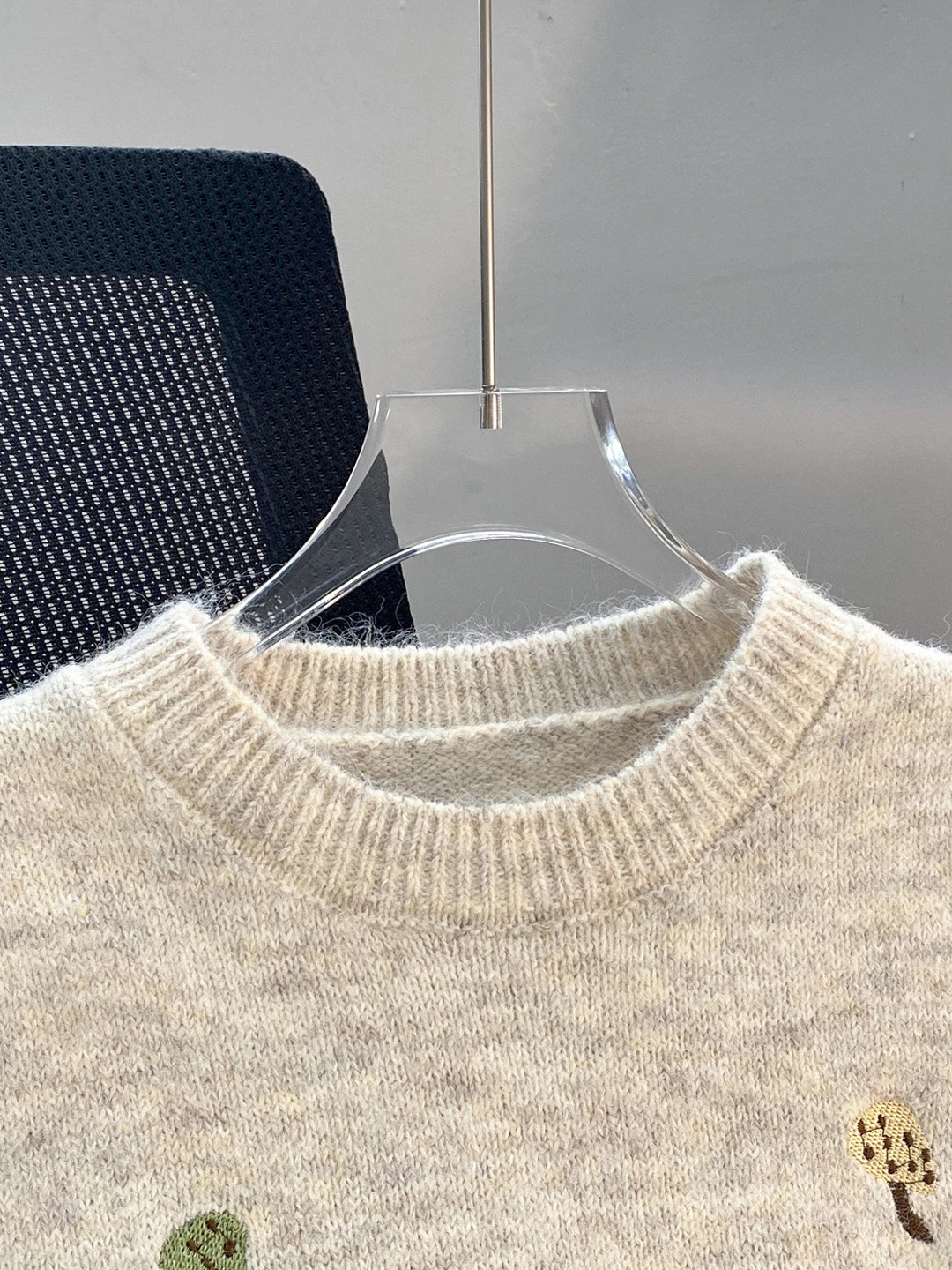Handmade Knitted round Neck Vest Women's Loose Outerwear Tank Top Spring Autumn New Style Layering Sweater Shoulder Pad