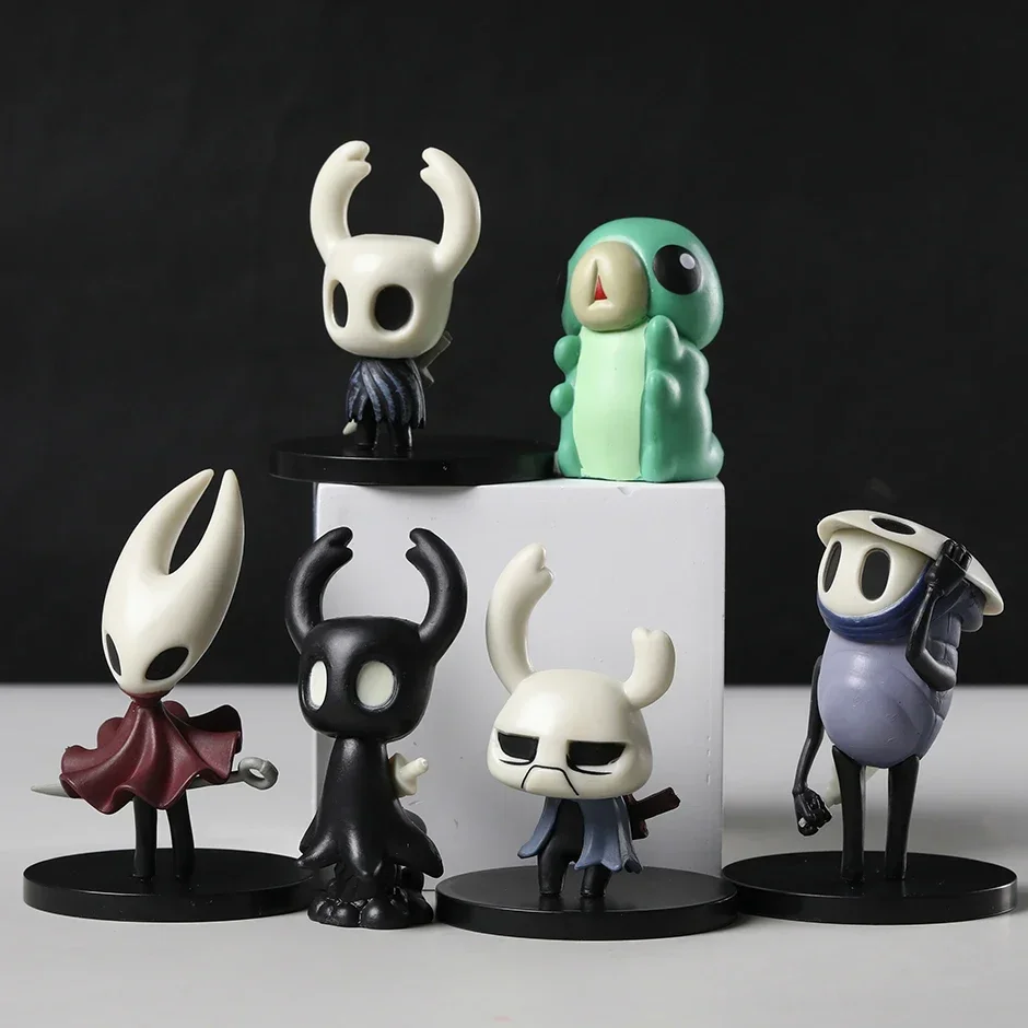 Set of 6 Hollow Knight The Knight Hornet Quirrel Zote Grub Game Figures Collectible Model Dolls Gifts