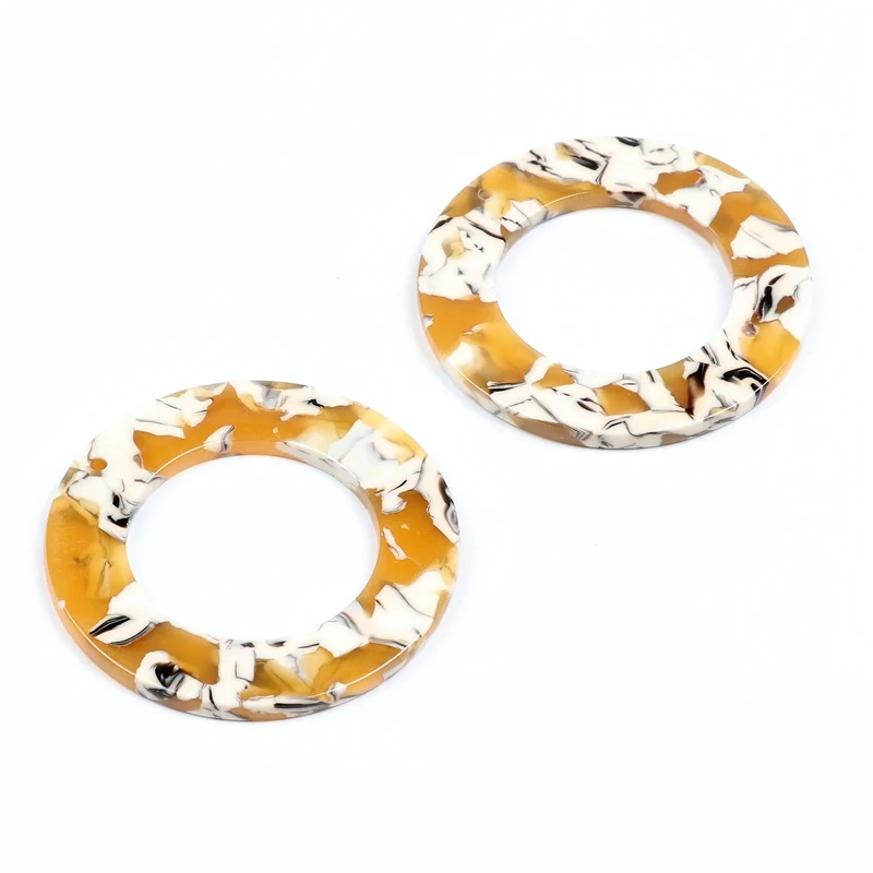 Leopard Print Circle Charm for DIY Jewellery Making
