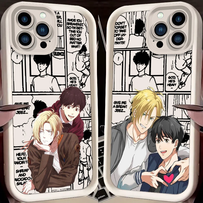 

Banana Fish Anime Cool Eye Ladder For Apple iPhone 15 14 13 12 11 XS XR X Pro Max Plus Funda Phone Case