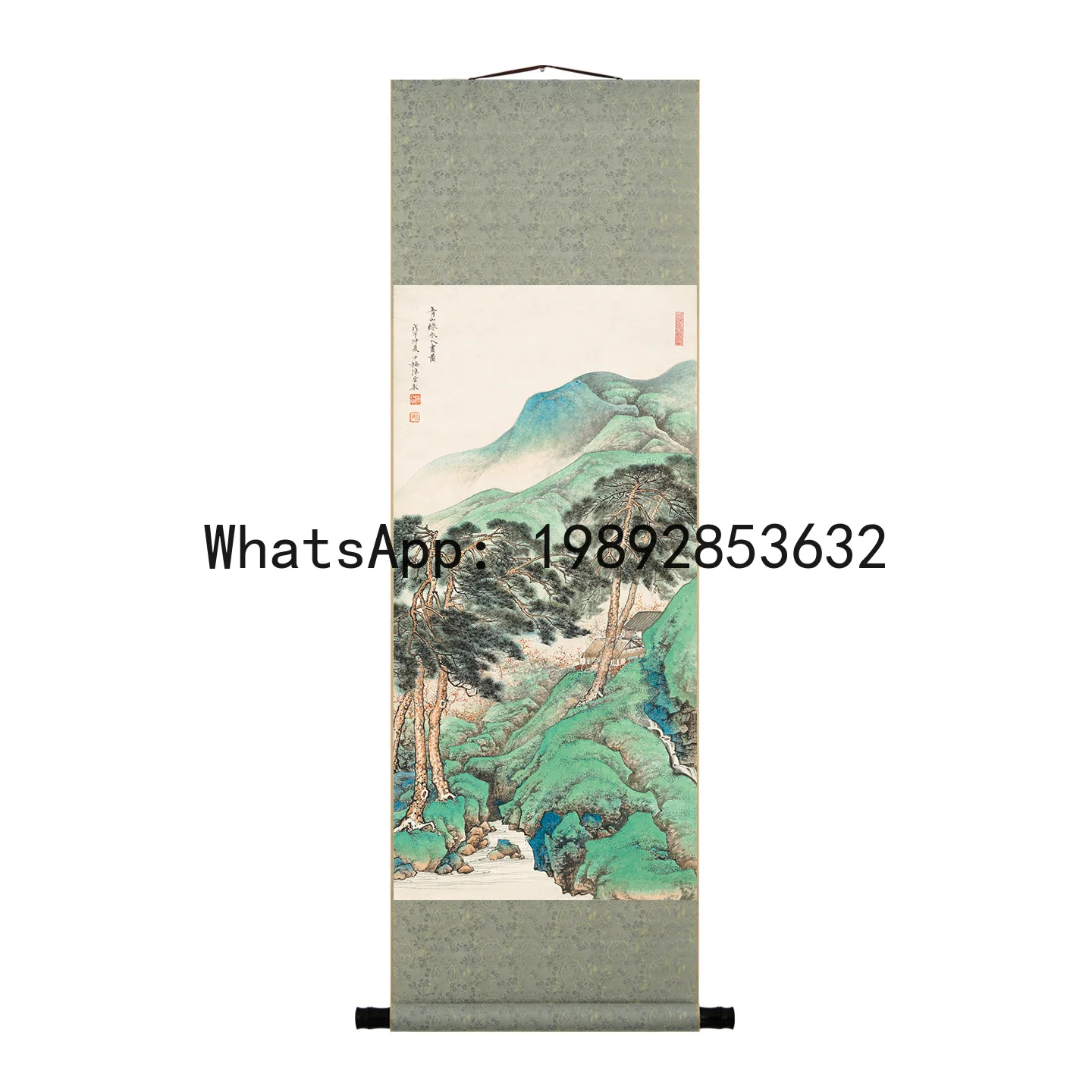

XL landscape painting Chinese painting hanging painting gift entrance tea room living room decorative painting free punching