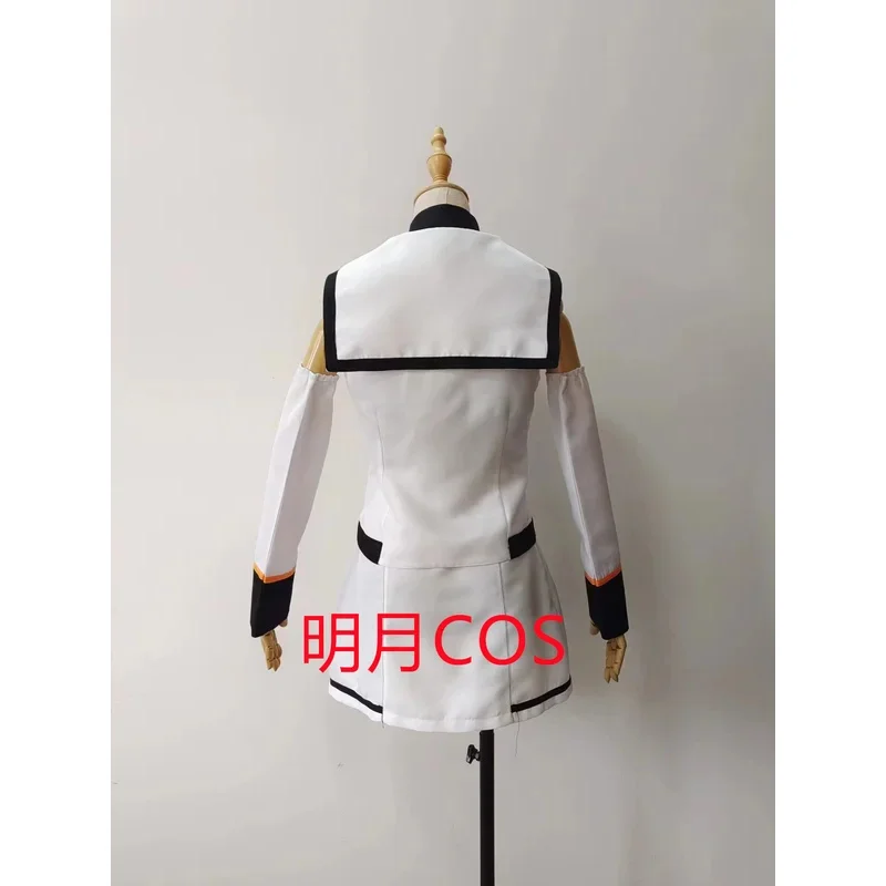 Anime Plastic Memories Uniform Cosplay Costume Isla Full Set Sailor Suit Halloween Carnival Uniforms  purple long wigs For Women