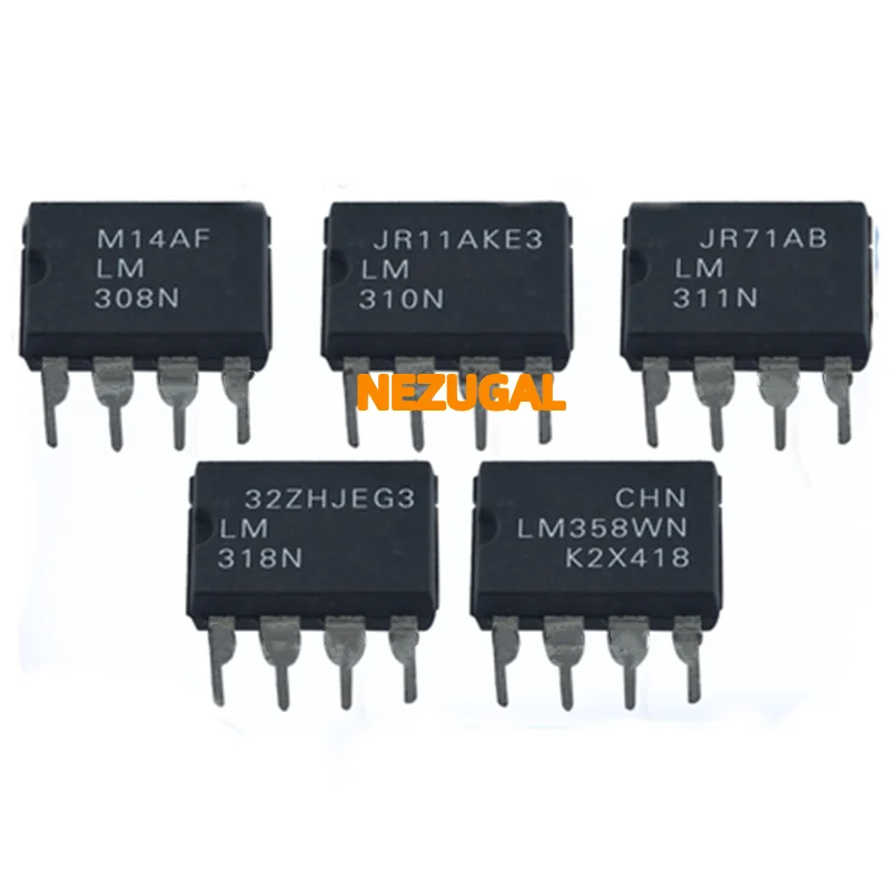 10 piezas LM386N LM386 DIP LM386N-1 DIP-8 LM301AN LM301N LM307N LM308N LM331N LM318N LM392N LM386N-4 LM311P LM311N LM393P LM393