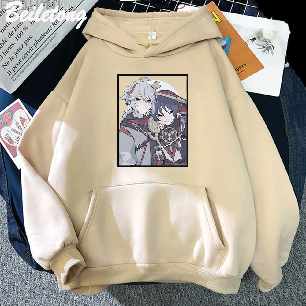 

New Scaramouche Gnshin Impact Hoodie Clothe Hip Hop Print Kaedehara Kazuha Sweatshirt Women Men Casual Manga Sportswear