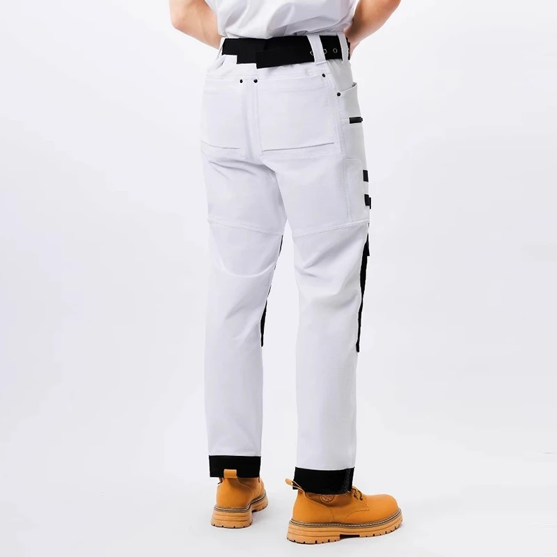 New Men's Cargo Pants High Stretch Multi-pocket Casual Trousers for Summer Workshop Durable Work Pants Man