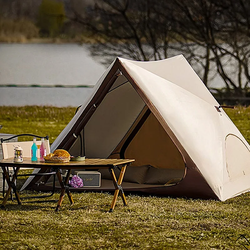 خيمة شاطئ مثلثة، مأوى محمول، مقاوم للشمس، حماية من الأشعة فوق البنفسجية، تخييم خارجي، مظلة سريعة الفتح، خفيفة الوزن وقابلة للطي للرحلات