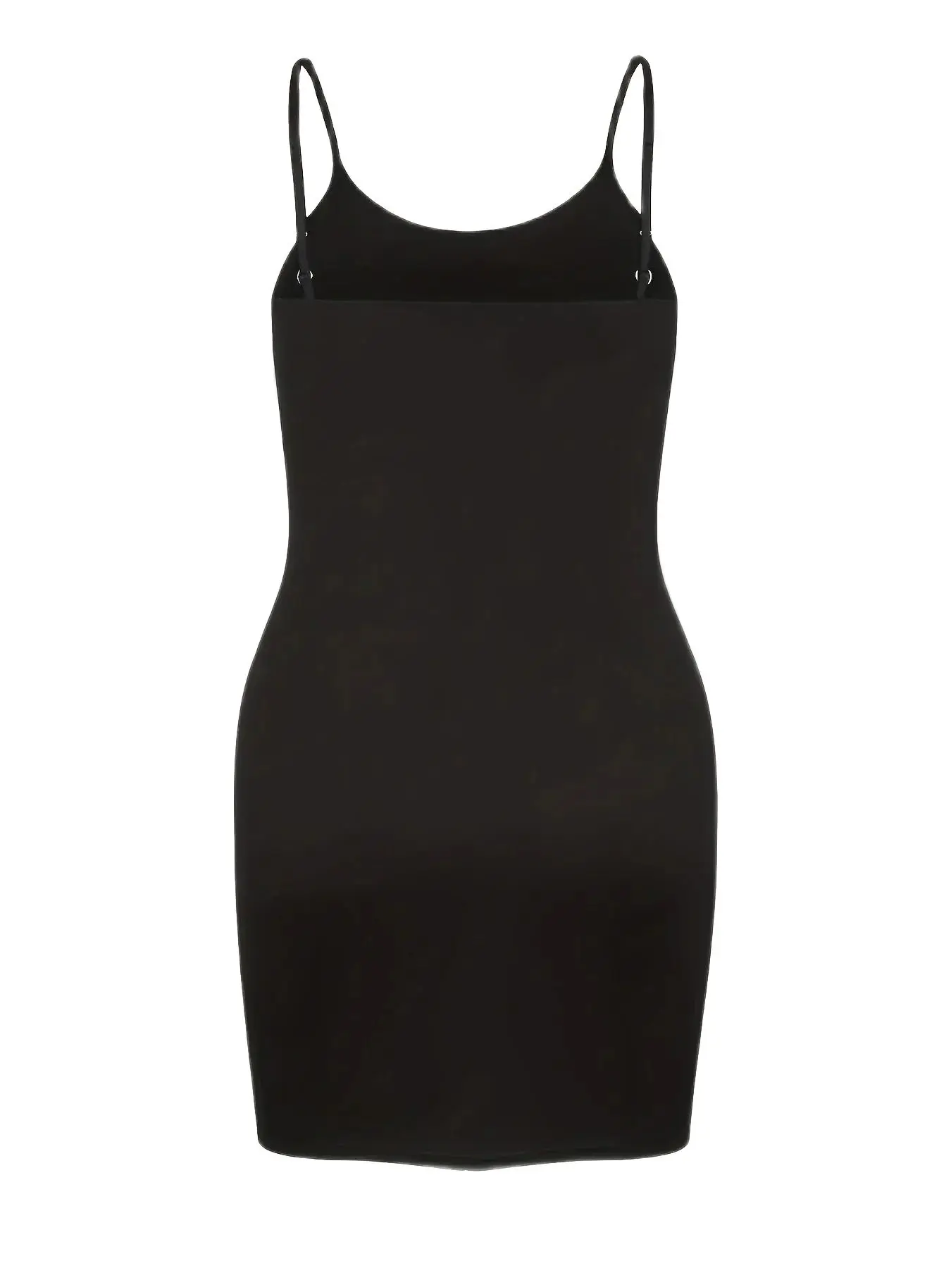 Robe décontractée à la mode d'été grande taille, robe camisole surdimensionnée de couleur unie à col rond et bretelles pour femmes