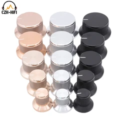 Audio Knob MACHINED Solid Aluminum Amplifier POTENTIOMETER CD DAC Speaker Turntable Radio VOLUME CONTROL Knob DIY
