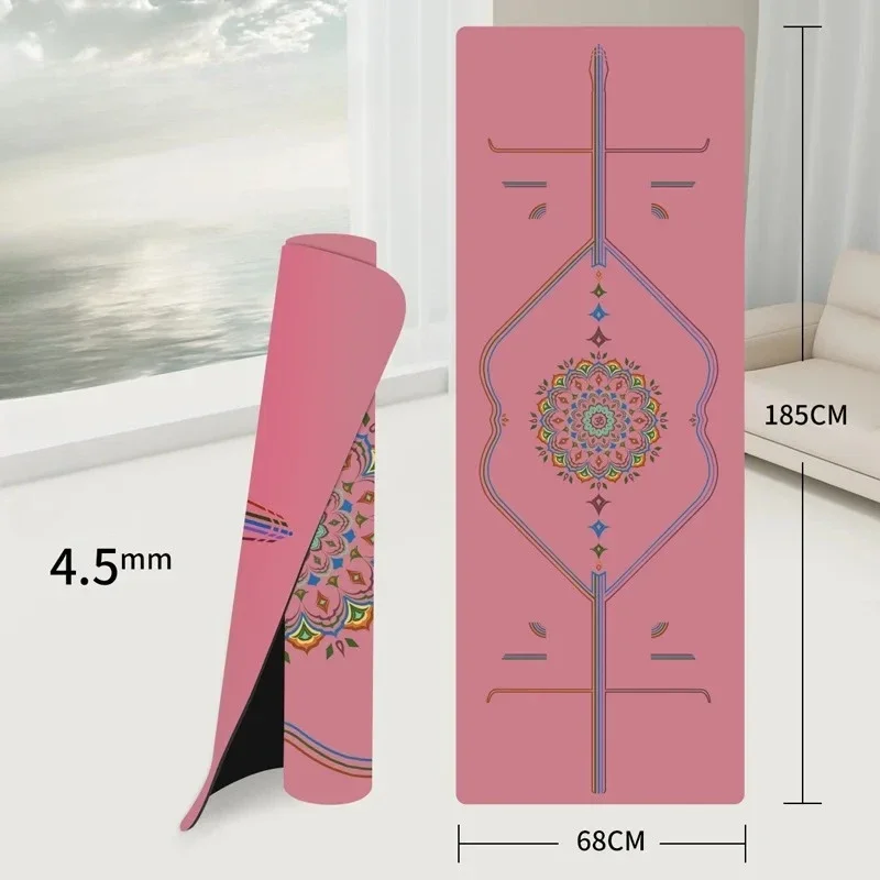 

Outdoor Yoga Mat Natural Rubber Ladies Beginner Non-slip Shock Absorption Exercise Dance Fitness Sports Fitness Equipment Portab