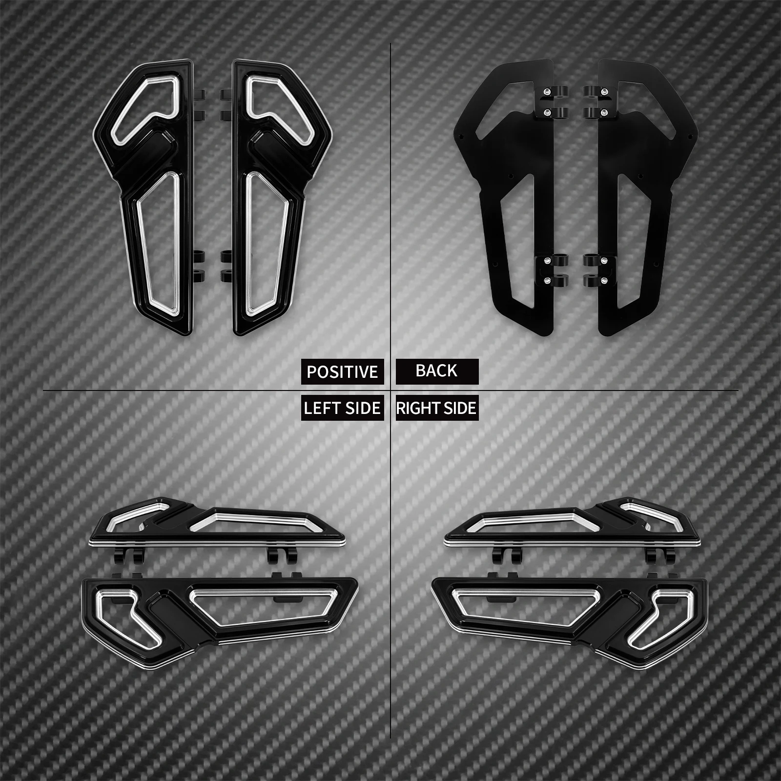 Driver Floorboard Front Footpegs Footrest Rider Footboard Pedal For Harley Touring Road King Street Glide FLHT Softail Fat Boy