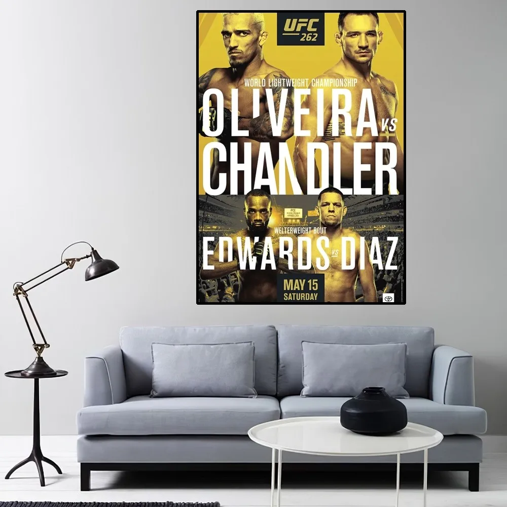 U-Ultimate Fighting Championship UFC Poster Home Room Decor Livingroom Bedroom Aesthetic Art Wall Painting Stickers