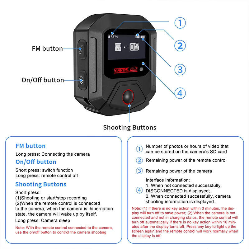 For GoPro 13 12 11 10 Bluetooth Wireless Remote Control 25M Shoot Controller Wrist Watch For Action Camera Accessories