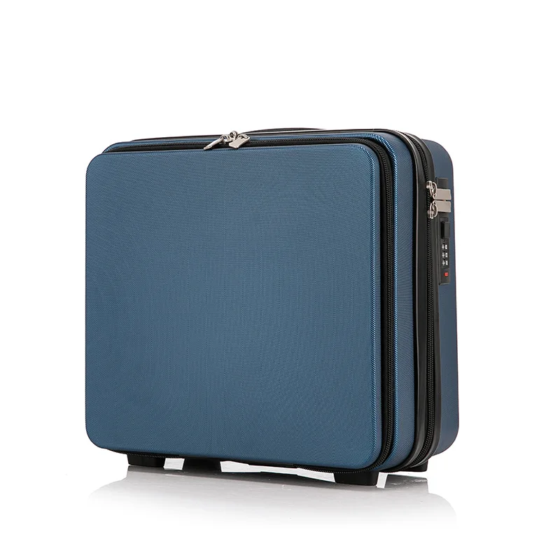 16 inch front open suitcase, password box, makeup bag, convenient small box, luggage