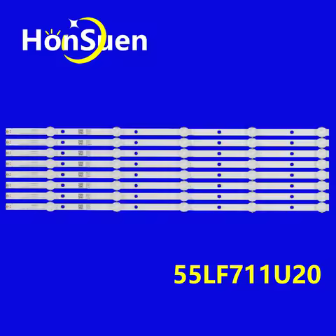 FUll set LED Strip(8) For Toshiba SVK550AC1 55LF621U19 55LF711U20 55L711U18 K550WDRBHK350A7