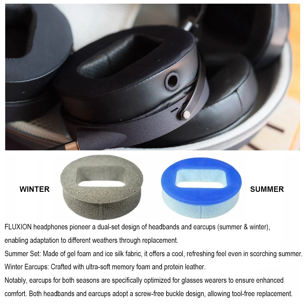 XK AUDIO FLUXION كامل المغناطيسي مصبغة الحرة مستو المغناطيسي فوق الأذن سماعات السلكية Hifi رصد سماعة الرأس الرائد سماعة OMS #6