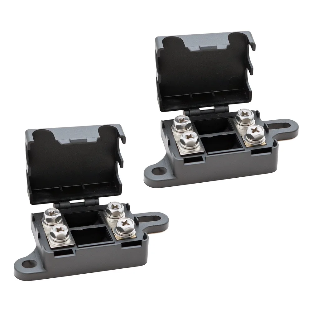 2pcs Dual-Circuit For Electrical Fuse Box for Vehicle Use Featuring Moisture Protection and Flexible Circuit Management Options