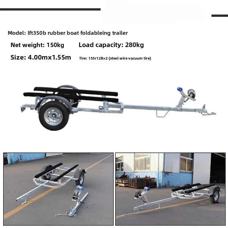 Trailer Rubberboot Aanvalsboot Trailer Boot Sleepboot Luya Speedboot Jacht Trailer Rack