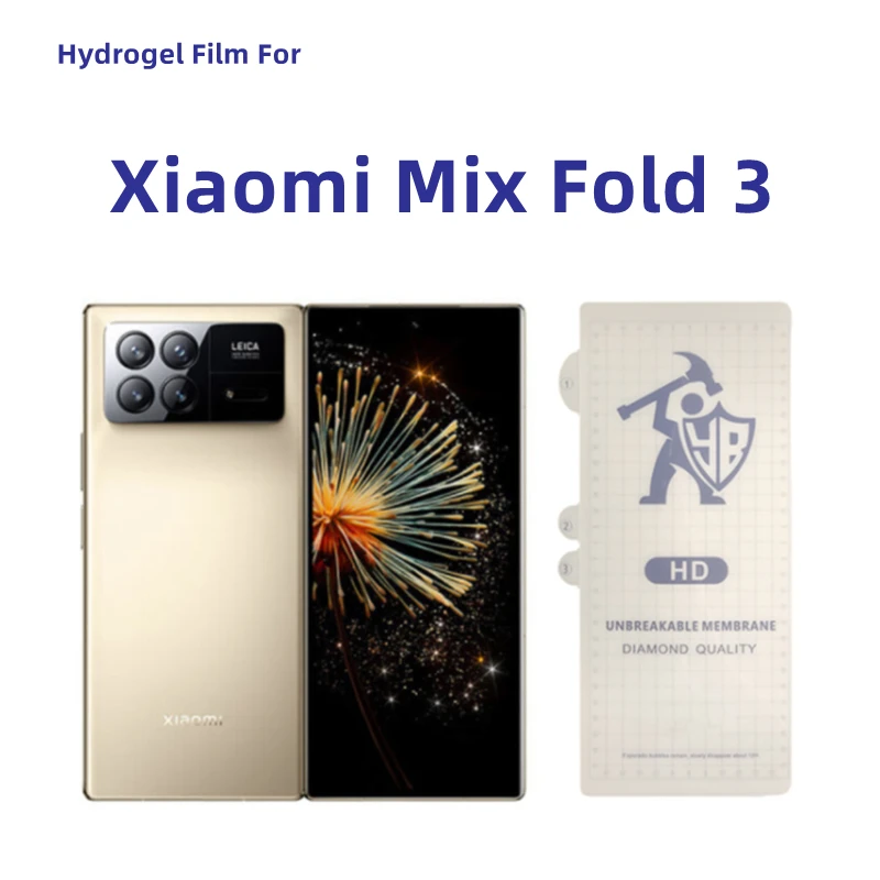 

Прозрачная Гидрогелевая пленка для Xiaomi Mix Fold 3, Защитная пленка для экрана Xiaomi Mix Fold3 HD, внешняя защитная пленка, не закаленное стекло, 3 шт.