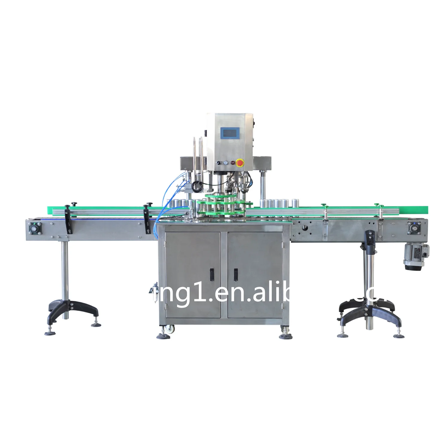 Full Automatic High Speed Electric Food Beverage Aluminum Can Plastic Round Cans Seamer