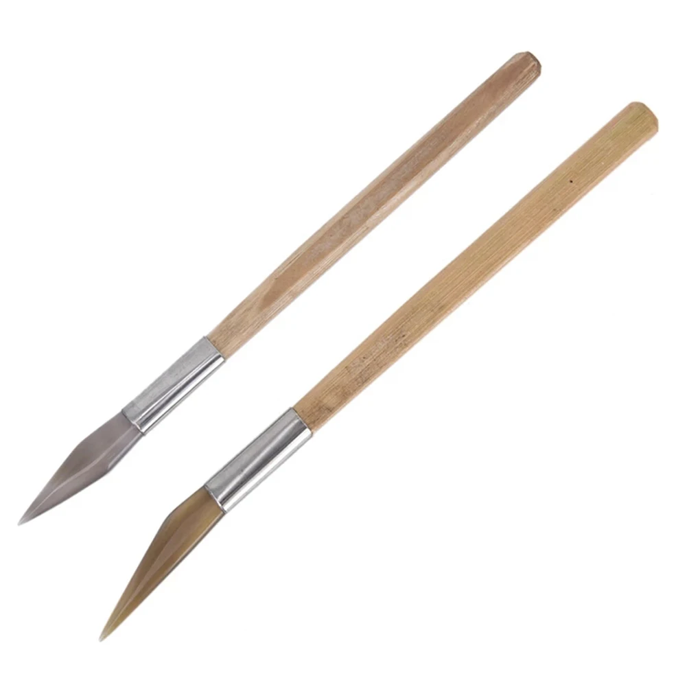Agate Polishing Tool Agate Burnisher 145-220mm/5.7-8.6in Agate+Steel(AB Style) Agate+Wood(CD Style) Metal Clay Work