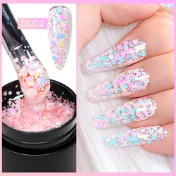 MTSSII 8ml Glitter paillettes Gel Macaron Sparkling Soak Off Gel Semi permanente per Manicure Nail Art smalto Gel UV per unghie