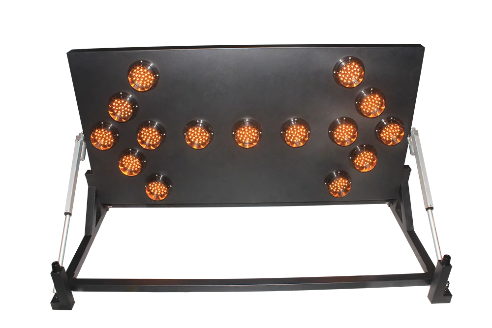 15/25 Lamps 1 Lamp 30 LED Traffic LED Arrow Board Remote Control Operation 12VDC Battery Powered