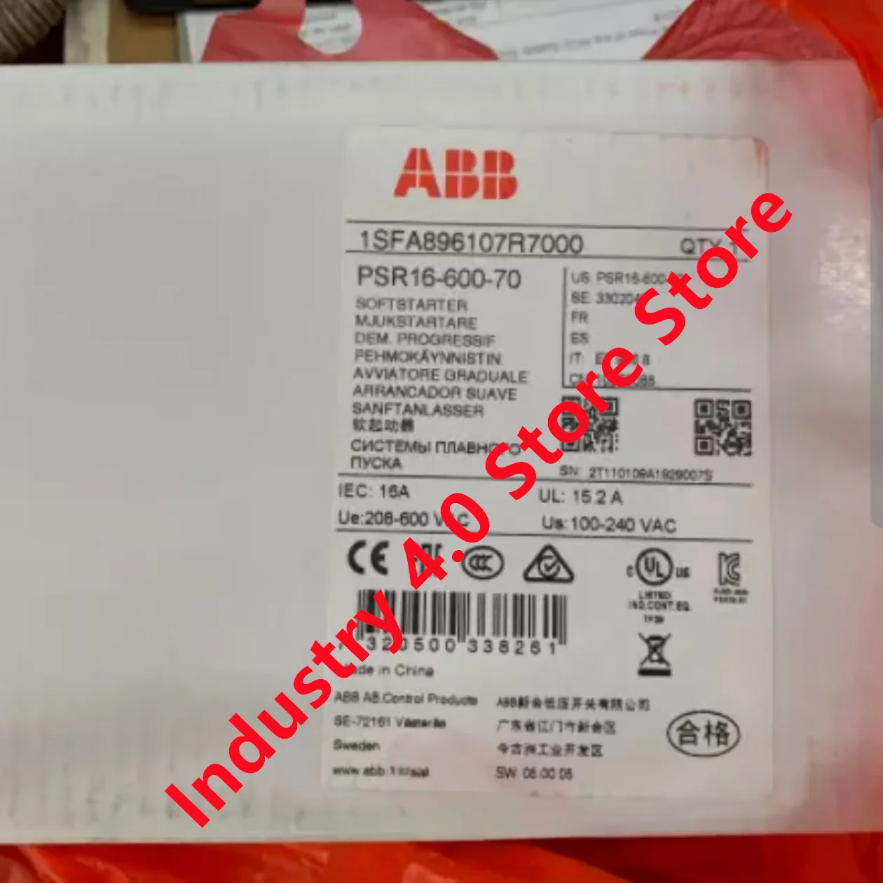 

PSR16-600-70 1SFA896107R7000 PSR3-600-11 1SFA896103R1100