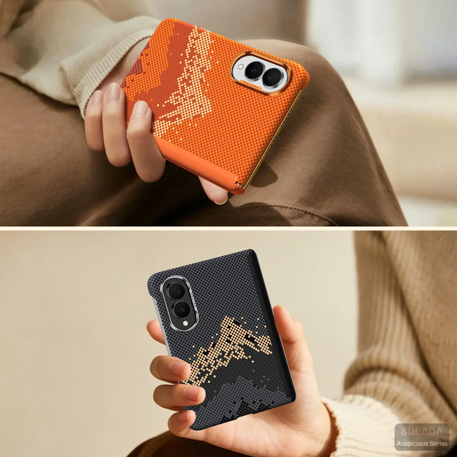Luxury Business Magnetic Textured Skin-Feel Case for Samsung Z Fold 7 8 Wide Shockproof for Magsafe Metal Lens Protector Cover