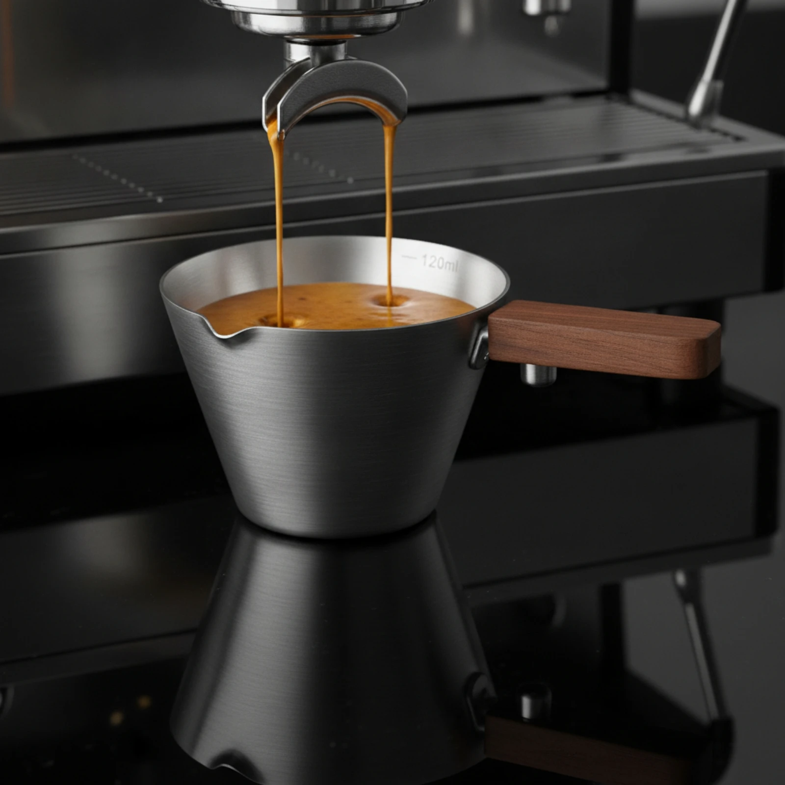 Espresso Extraction Cup Compact Espresso Measuring Cup with Handle Easy to Clean Long-Lasting for Baristas