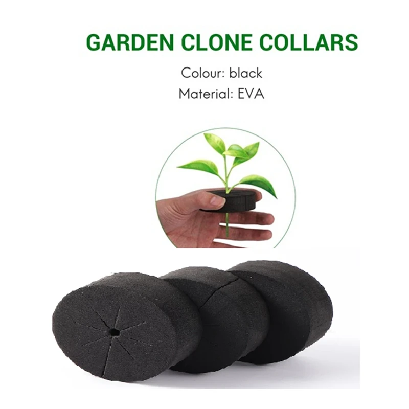 70Pcs Garden Clone Net Pots Cloning Collar Sponge For 2 Inch Net Pots Hydroponics Systems And Plants Root Sponge