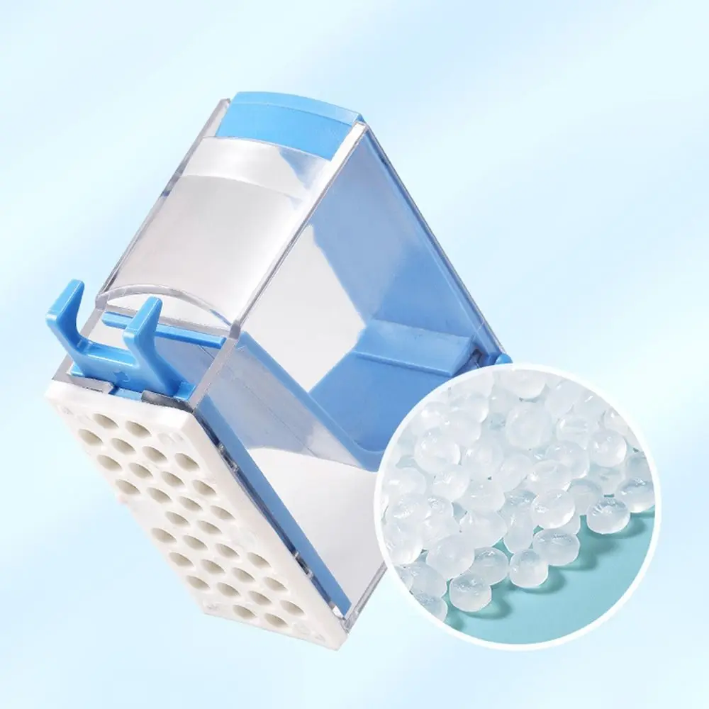 Press Type Cotton Roll Storage Box Hygienic Transparent Cotton Roll Dispenser Dustproof Large Capacity