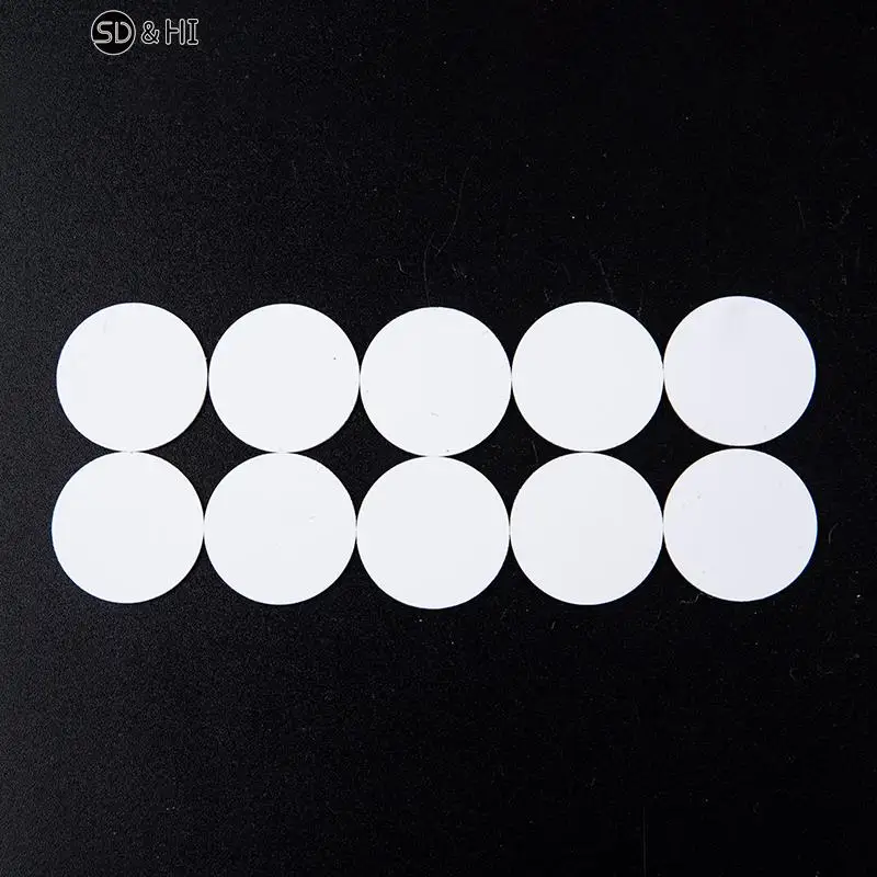 10Pcs NFC Ntag215 Coin TAG Key 13.56MHz NTAG 215 Card Label RFID Ultralight Tags Labels 25 Mm Diameter Round