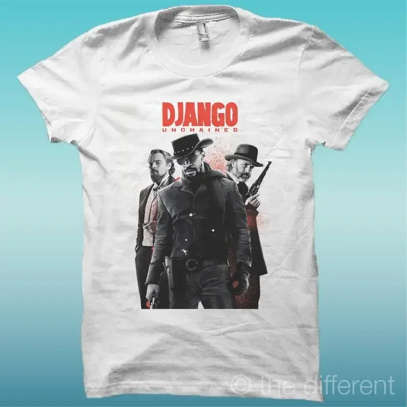 MOVIE DJANGO 2013 WHITE TSHIRT THE HAPPINESS IS HAVE MY TSHIRT NEW