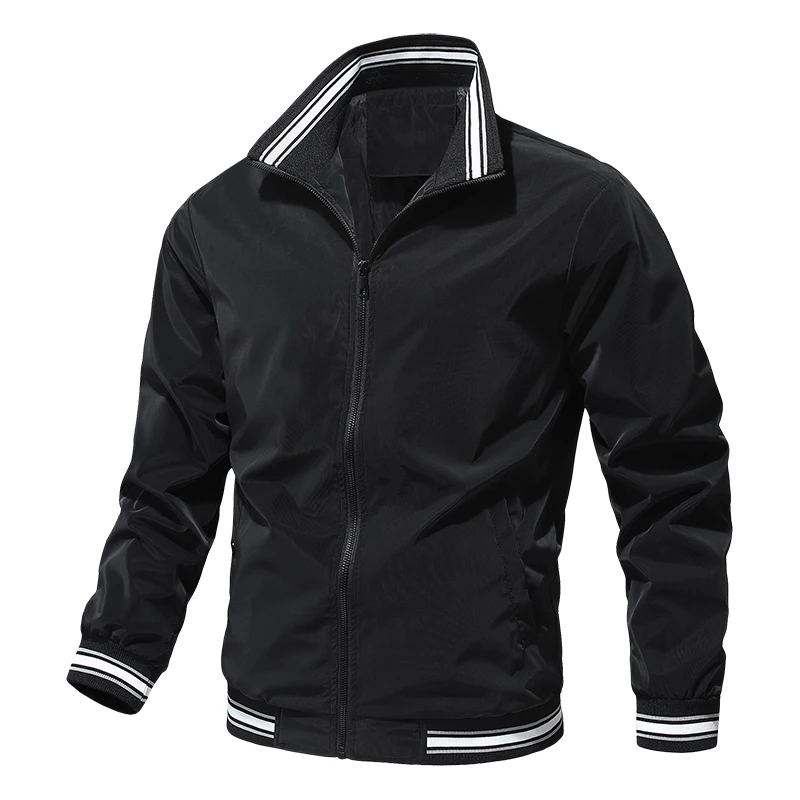 

New Spring Men's Casual Jacket Outdoor Windproof Coat Classic Solid Color Top Street Fashion Trend Upper Outer Garment Jackets