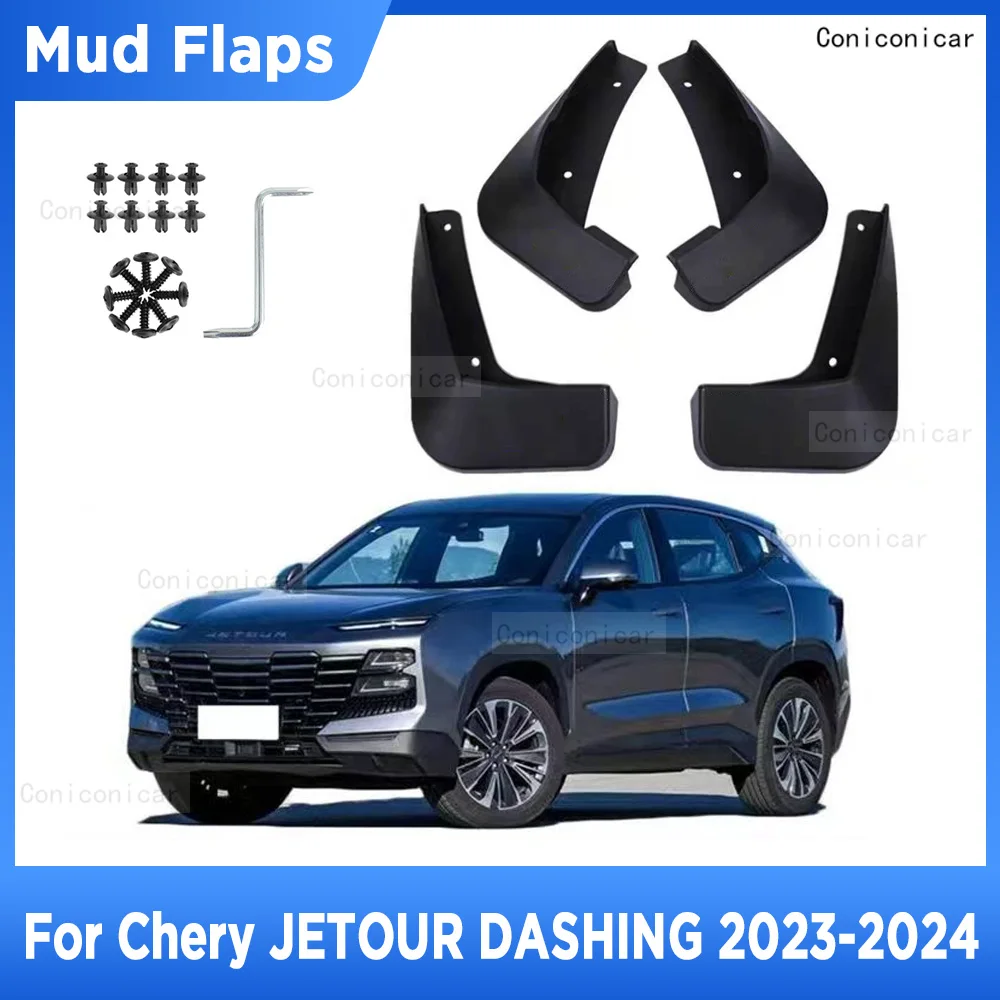 

For CHERY JETOUR DASHING 2023 2024 4Pcs Mud Flaps Splash Guard Mudguards MudFlaps Front Rear Fender Auto Styling Car Accessories