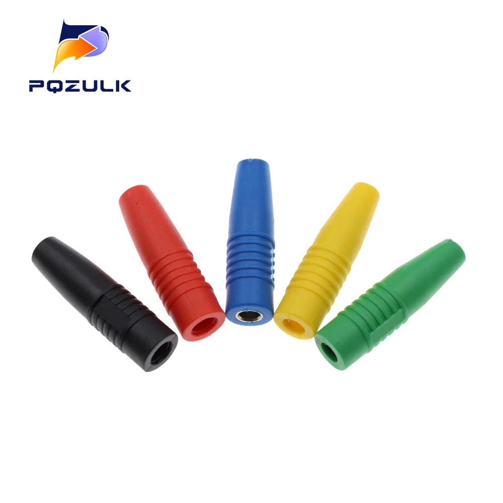 10PCS 4MM Banana Socket female adapter extension Insulated Banana Plug Coupler Connector
